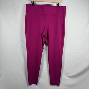 Torrid Pixie Pants Slim 1 High-Rise Pull-On‎ Skinny Leg Burgundy Purple Legging